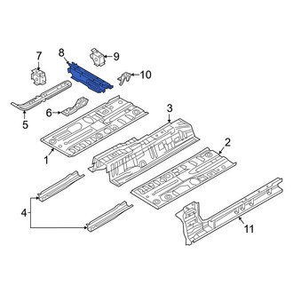 Mazda OE - Left Floor Pan Crossmember