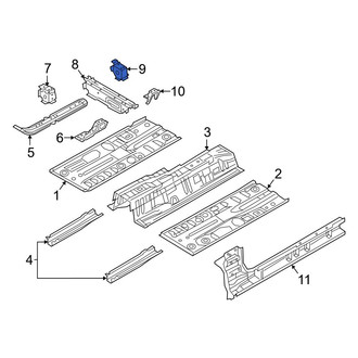 Mazda OE - Rear Left Outer Seat Frame Mounting Base