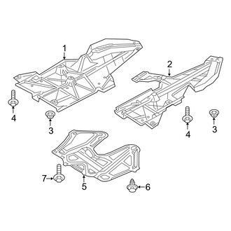Mazda OE - Pillars, Rocker & Floor - Splash Shields (AWD)