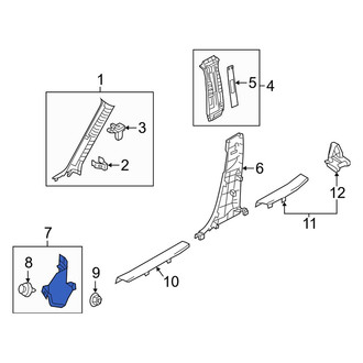Mazda OE - Left Kick Panel Trim