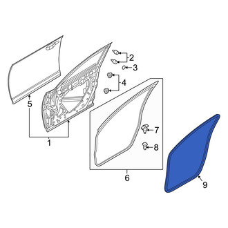 Mazda OE - Front Inner Door Seal