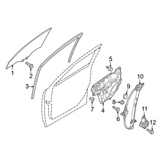 Mazda OE - Front Door - Glass & Hardware