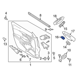 Mazda OE - Right Door Lock Switch