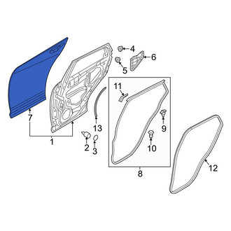 Mazda OE - Rear Right Outer Door Outer Panel