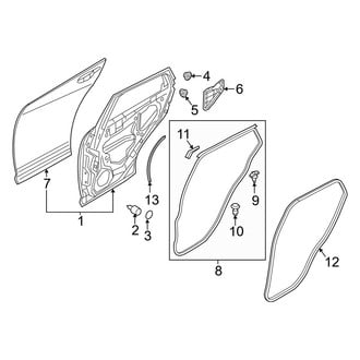 Mazda OE - Rear Door - Door & Components