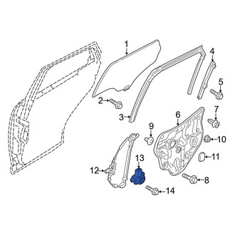 Mazda OE - Rear Right Window Motor