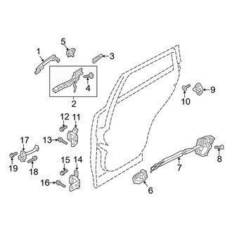 Mazda OE - Rear Door - Lock & Hardware
