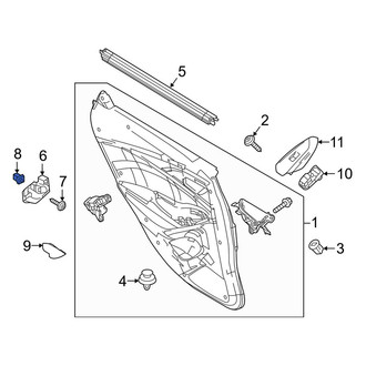 Mazda OE - Inner Interior Door Handle Nut