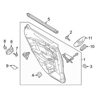 Mazda OE - Rear Door - Interior Trim