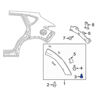 Mazda OE - Wheel Arch Molding Clip