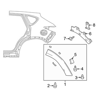 Mazda OE - Quarter Panel - Exterior Trim