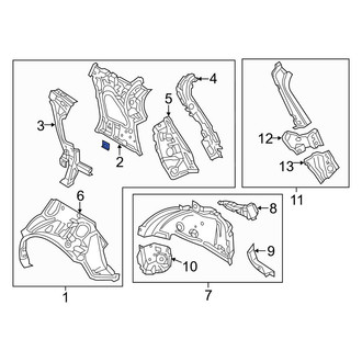 Mazda OE - Rear Left Inner Quarter Panel