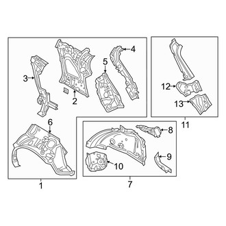Mazda OE - Quarter Panel - Inner Structure