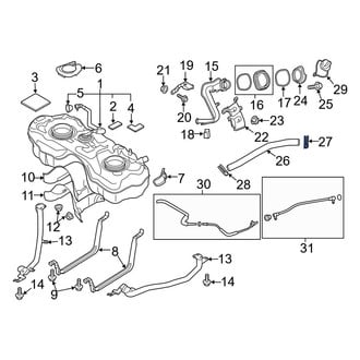 Mazda OE - Fuel Filler Hose Clamp