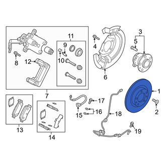 Mazda OE - Rear Disc Brake Rotor