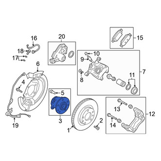 Mazda OE - Rear Wheel Bearing and Hub Assembly