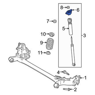 Mazda OE - Rear Suspension Shock Absorber Mount