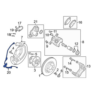 Mazda OE - Rear Right ABS Wheel Speed Sensor