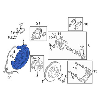 Mazda OE - Rear Right Brake Dust Shield