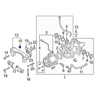 Mazda OE - Differential Mount Nut