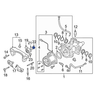 Mazda OE - Differential Mount Nut