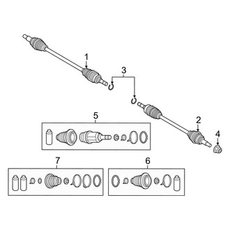 Mazda OE - Rear Suspension - Drive Axles (AWD)