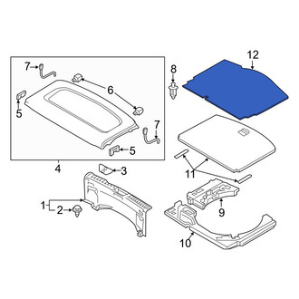 Mazda OE - Rear Trunk Mat