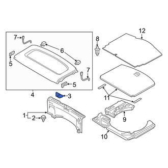 Mazda OE - Liftgate Trim Scuff Plate Cap