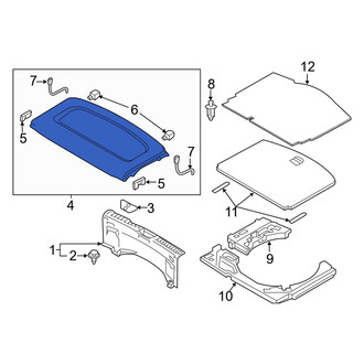 Mazda OE - Rear Package Tray Trim
