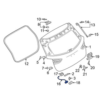 Mazda OE - Rear Liftgate Latch Release Switch