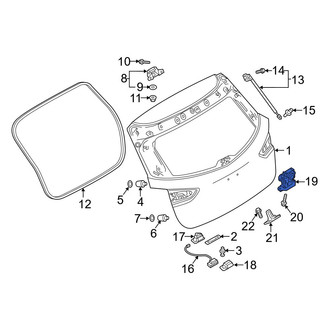 Mazda OE - Rear Liftgate Latch