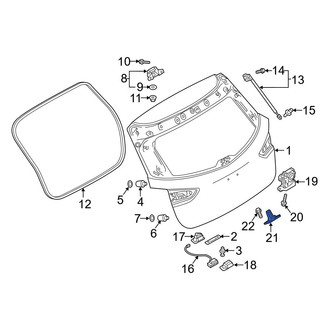 Mazda OE - Rear Liftgate Lock Striker Plate