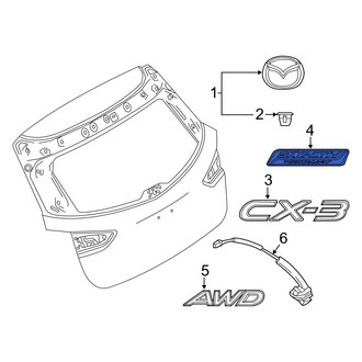 Mazda OE - Rear Hatch Emblem