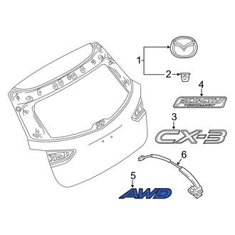 Mazda OE - Rear Hatch Emblem