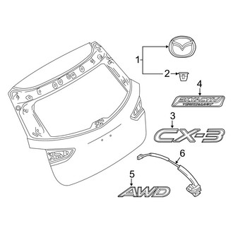 Mazda OE - Lift Gate - Exterior Trim