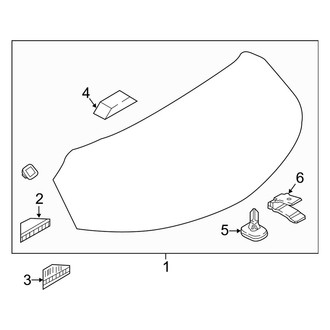 Mazda OE - Lift Gate - Glass