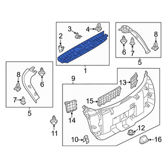 Mazda OE - Rear Upper Liftgate Trim