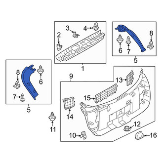 Mazda OE - Rear Left Liftgate Trim