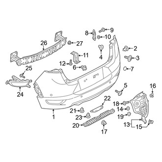 Mazda OE - Rear Bumper - Bumper & Components
