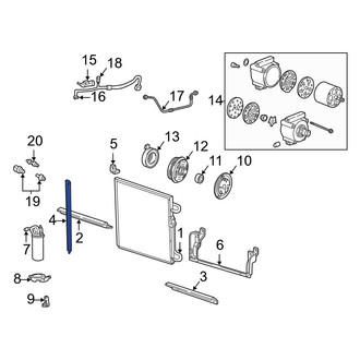 Mazda OE - Right A/C Condenser Seal