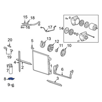 Mazda OE - A/C Receiver Drier Bracket