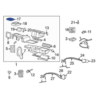 Mazda OE - HVAC Heater Core Seal