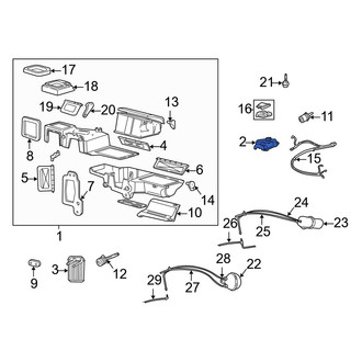 Mazda OE - HVAC Heater Core Case Cover