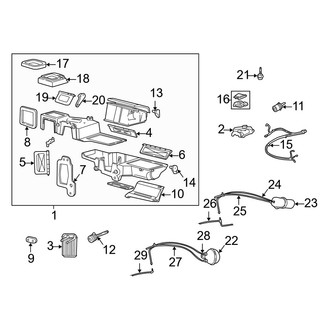 Mazda OE - Air Conditioner & Heater - Heater Components