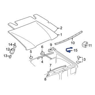 Mazda OE - Front Hood Latch Striker Plate