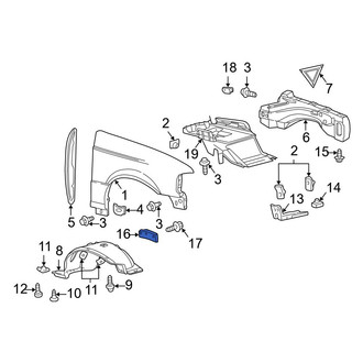 Mazda OE - Front Right Fender Splash Shield