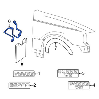 Mazda OE - Front Left Mud Flap Bracket