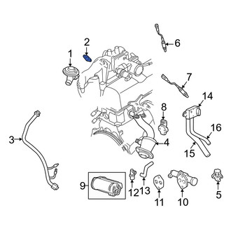Mazda OE - Exhaust Gas Recirculation (EGR) Tube Gasket
