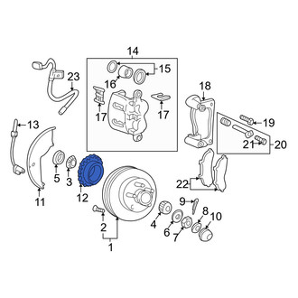 Mazda OE - Front Right ABS Wheel Speed Sensor Tone Ring