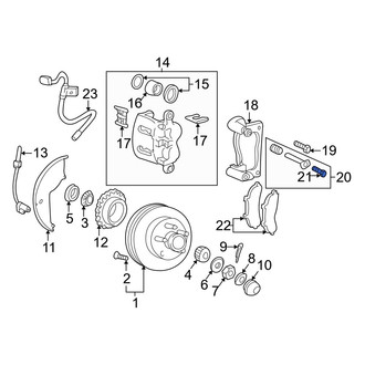 Mazda OE - Front Disc Brake Caliper Bolt